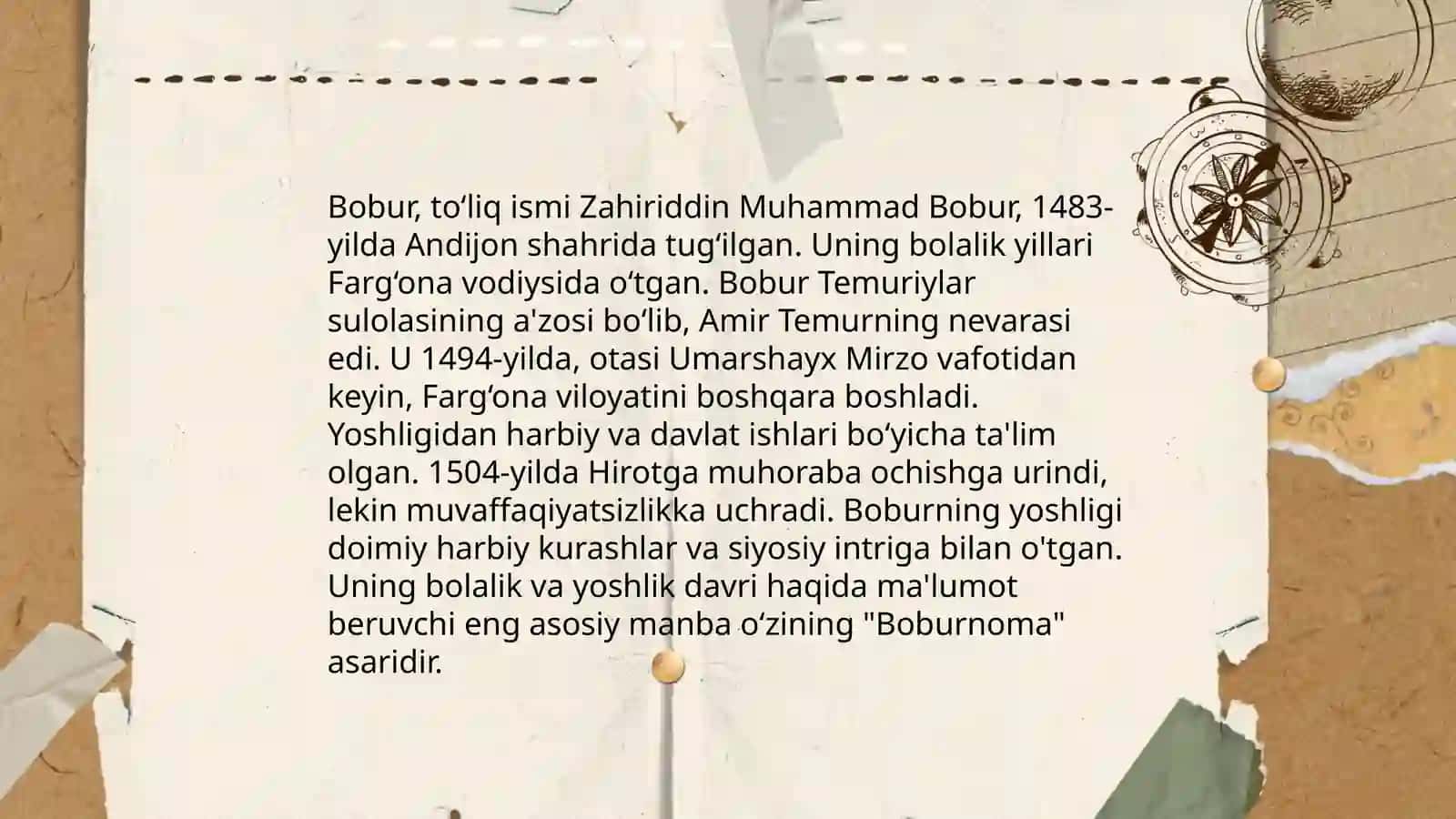 Boburning tarixiy va ijtimoiy kelib chiqishi 4