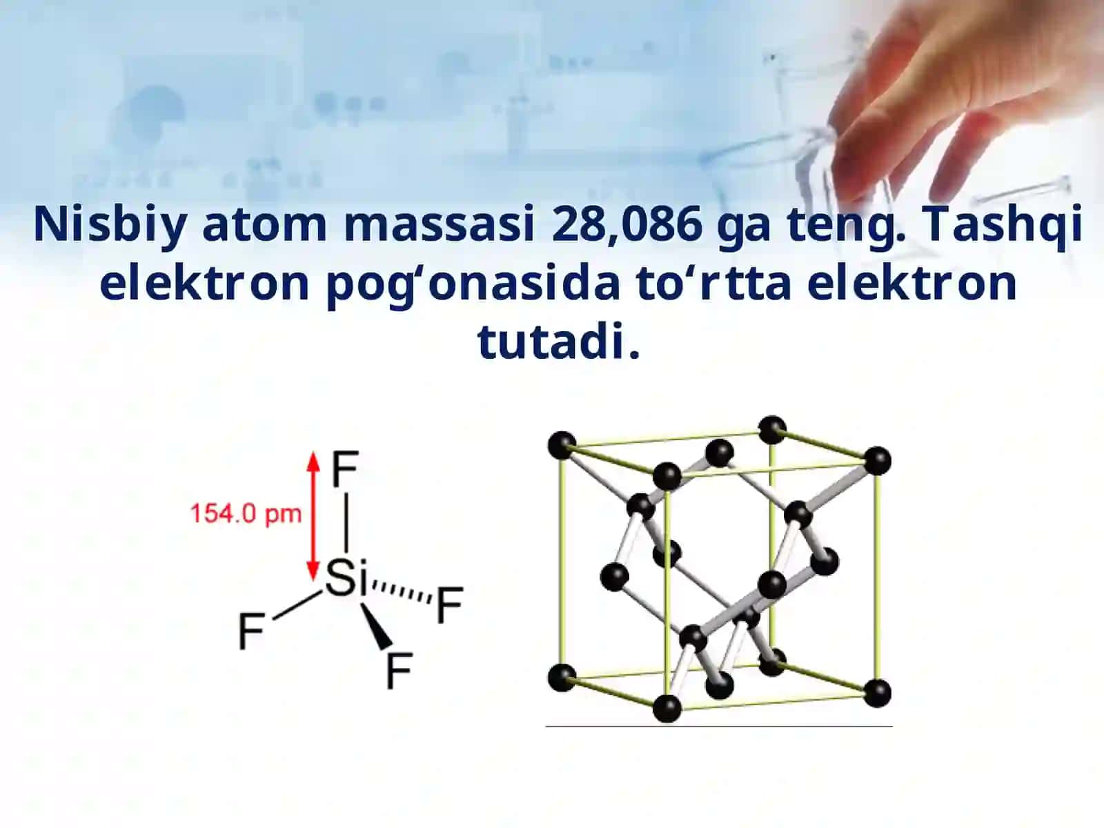 Kremniyning davriy sistemada gio‘rni va atom tuzilishi 4