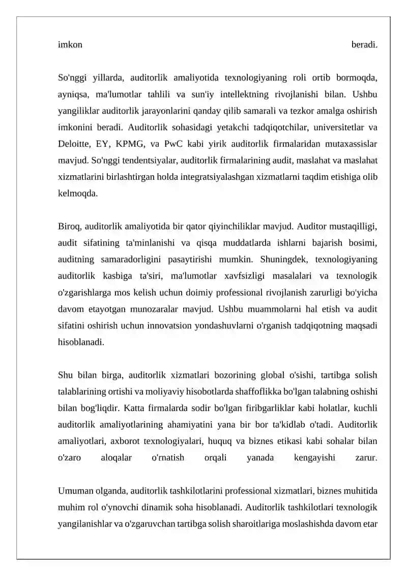 Auditorlik tashkilotlarini professional xizmatlari 4