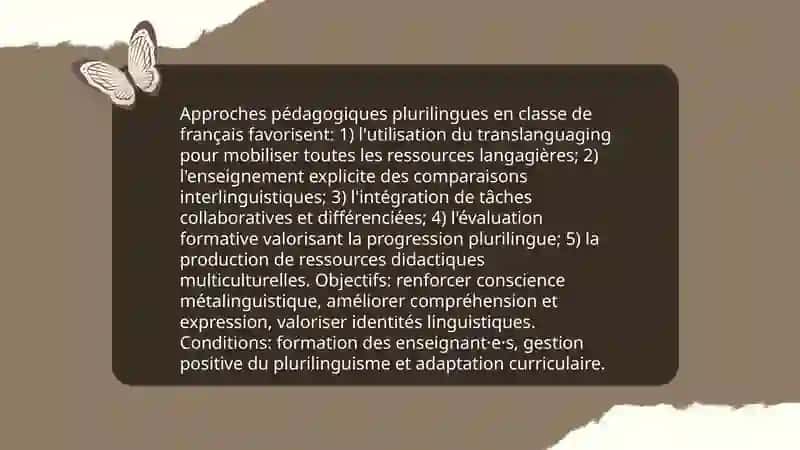 Le plurilinguisme et son impact sur l’enseignement du français 4