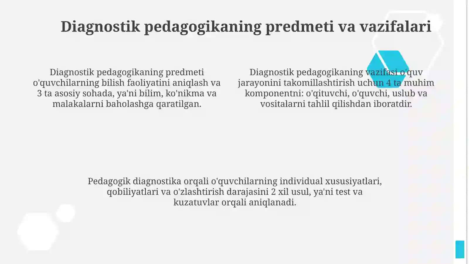 Pedagogik diognostikaning predmeti va tarixiy rivoji 4