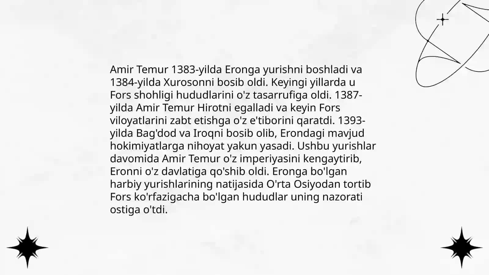 Amir Temurning Iroq, Eron, Kavkazning boʻysundirishi 4