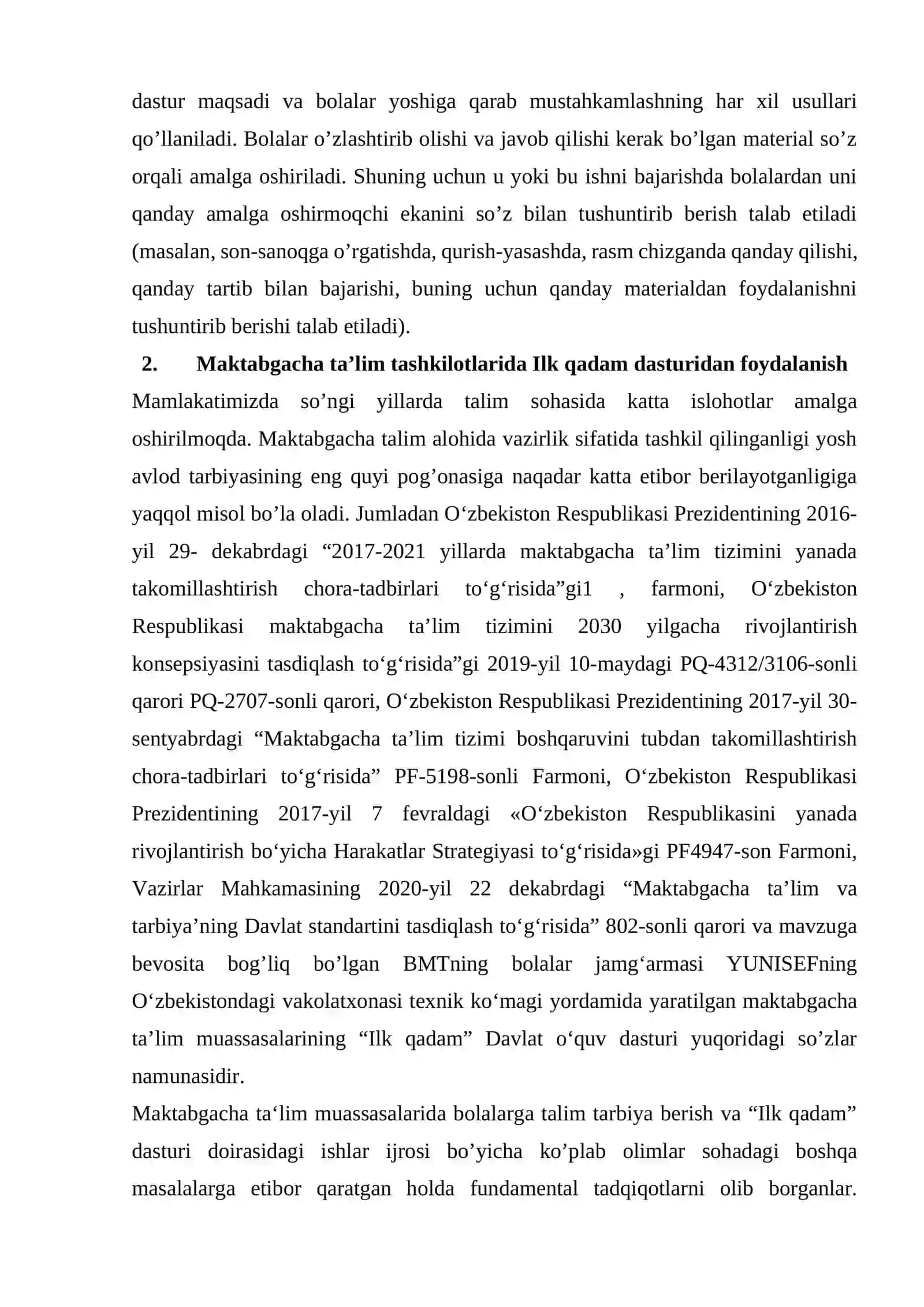 "Ilk qadam" dasturi 4
