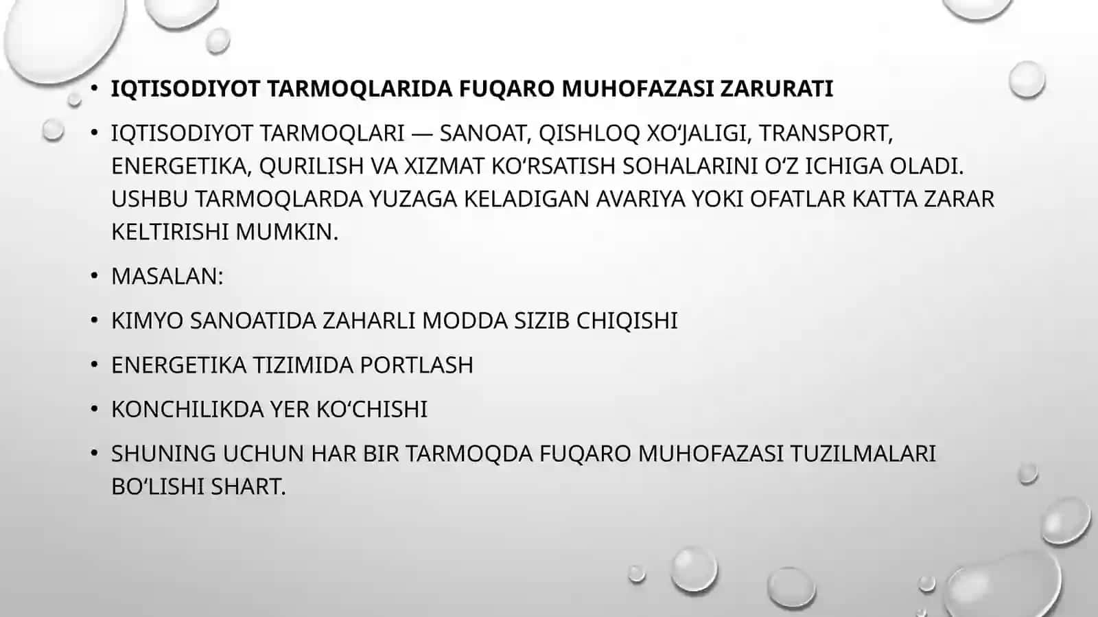 Iqtisodiyottarmoqlaridafuqaromuxofazasituzilmalarinitashkiletish 4
