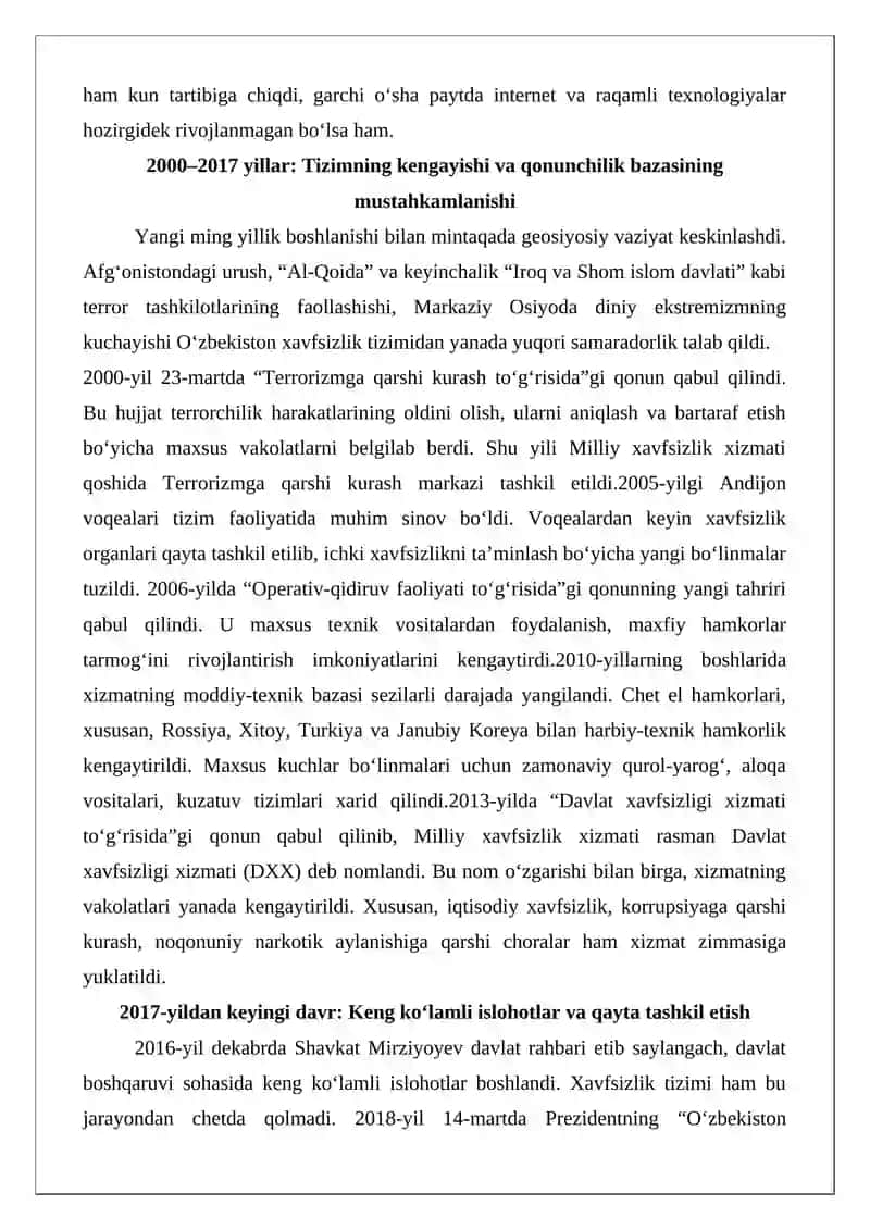 O‘zbekiston Respublikasida Davlat xavfsizlik xizmati 4