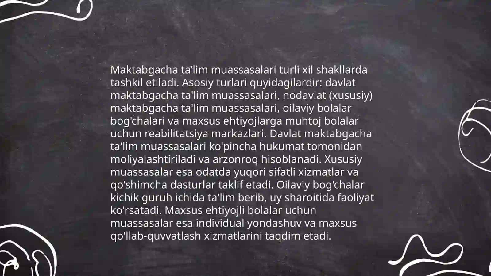 Maktabgacha taʼlim tizimining maqsadlari 4
