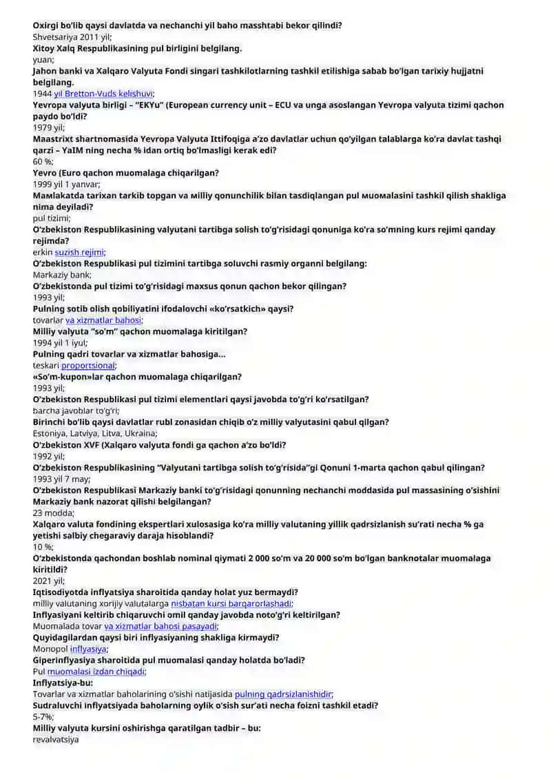 Pulning iqtisodiy mohiyati sifatida adabiyotlarda qanday ta'rif mavjud. 4