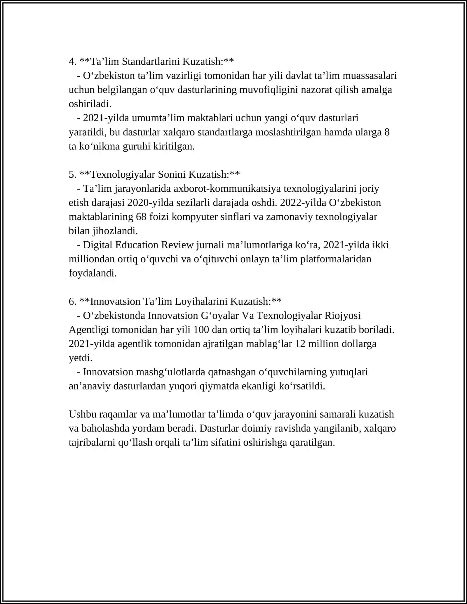 PEDAGOGIK AMALIYOT HISOBOTI 4