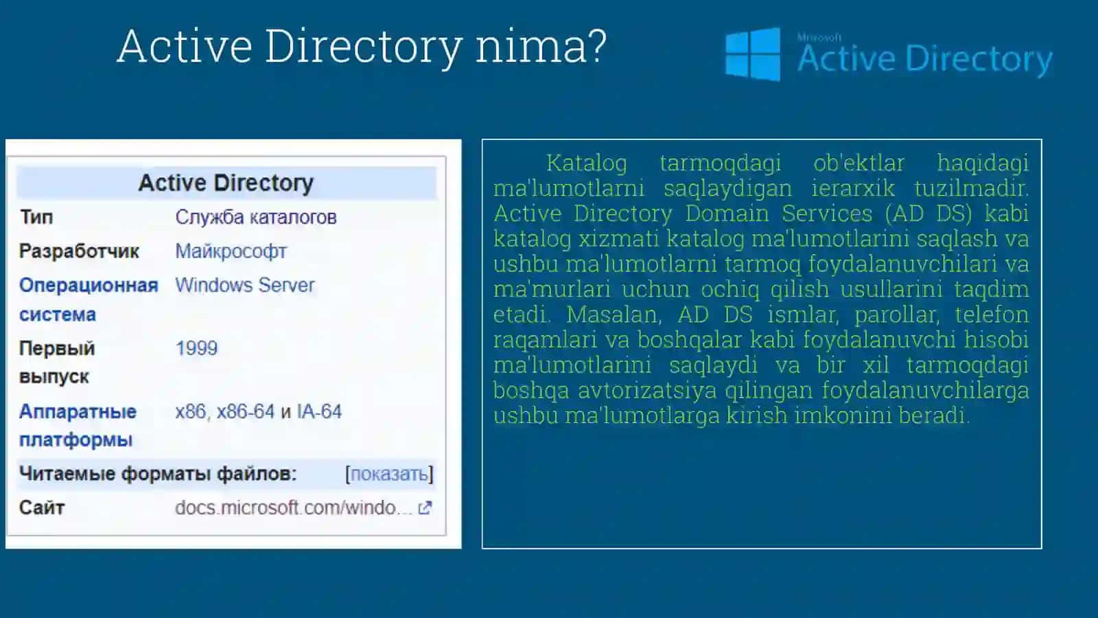 Windows Server 2022 da Active Directory domen xizmatlarini o‘rnatish. 4