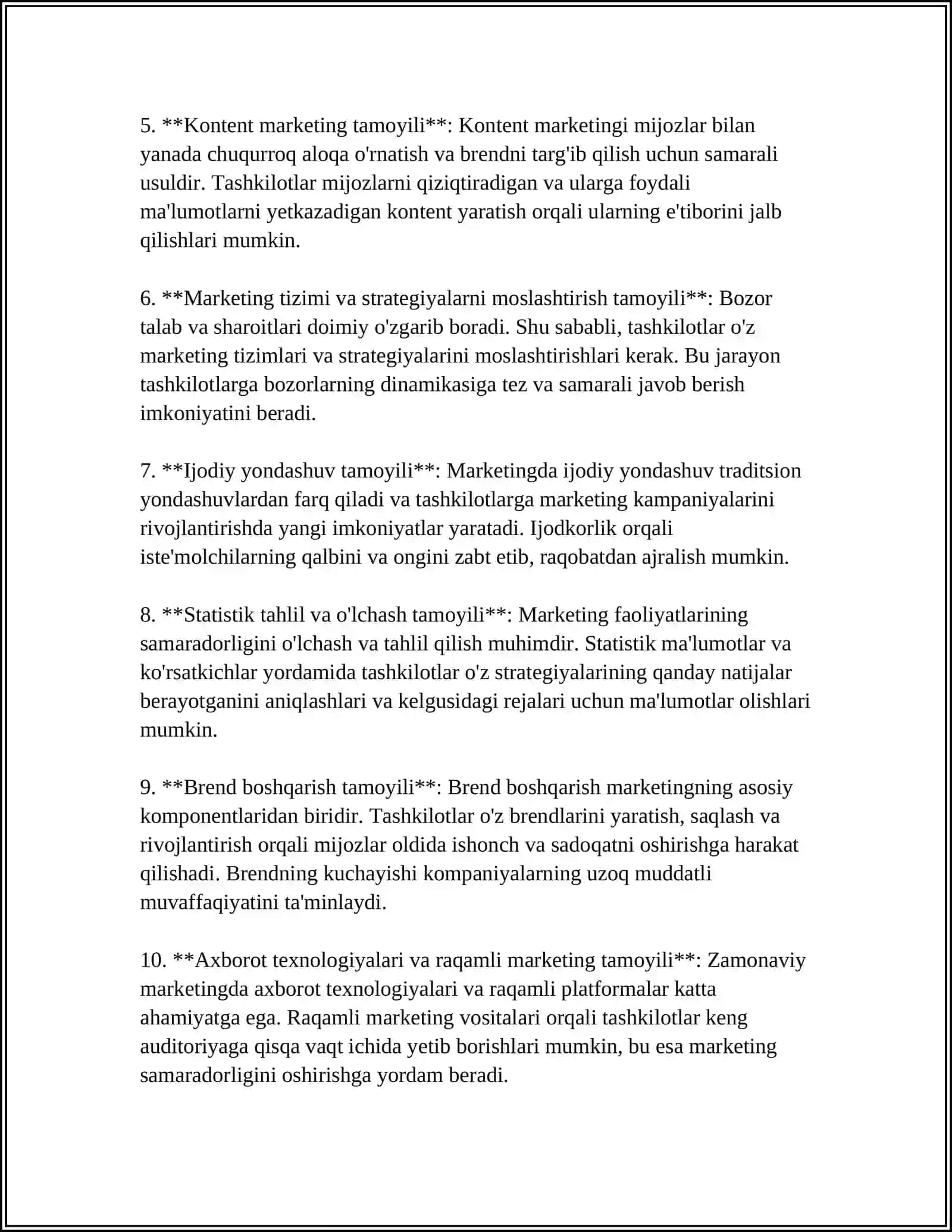 MARKETINGNING USLUBIY ASOSLARI 4