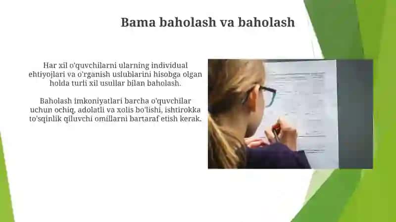Inkulizif taʼlim tamoyillari 4
