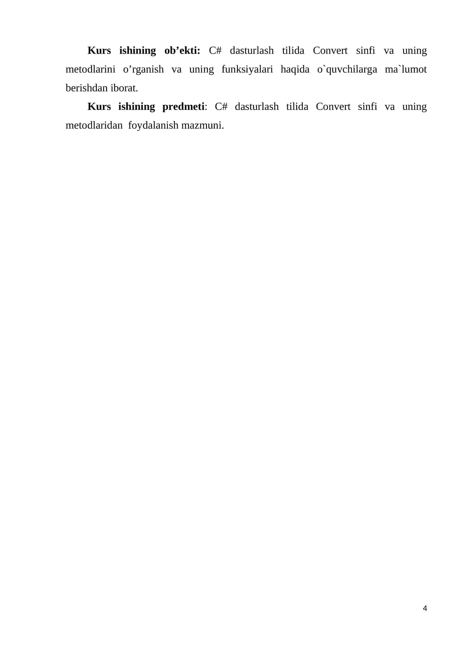 C# dasturlash tilining Convert sinfi va uning metodlari 4