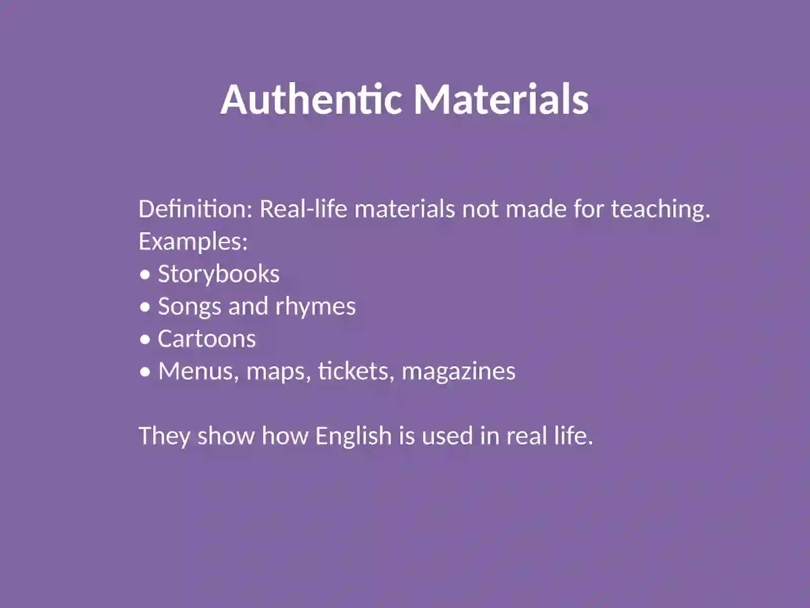 Types of Material for Young Learners 4