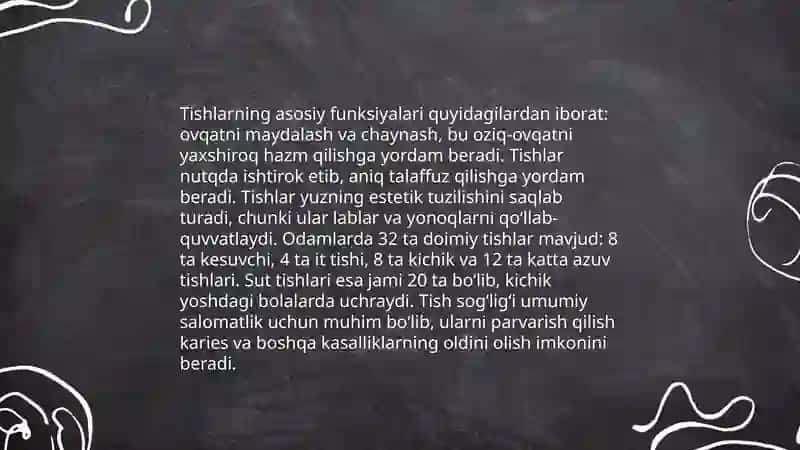 Tishning anatomiyasi 4