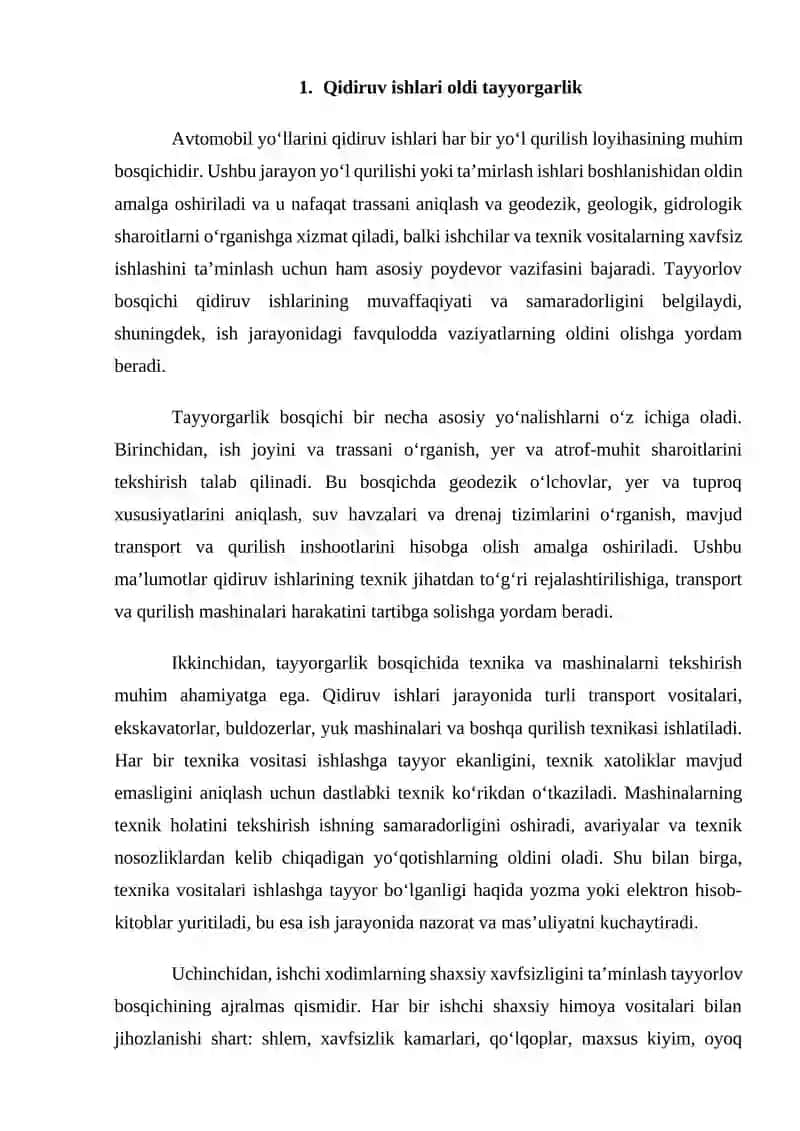 Avtomobil yo‘llarini qidiruvda texnika xavfsizligi 4