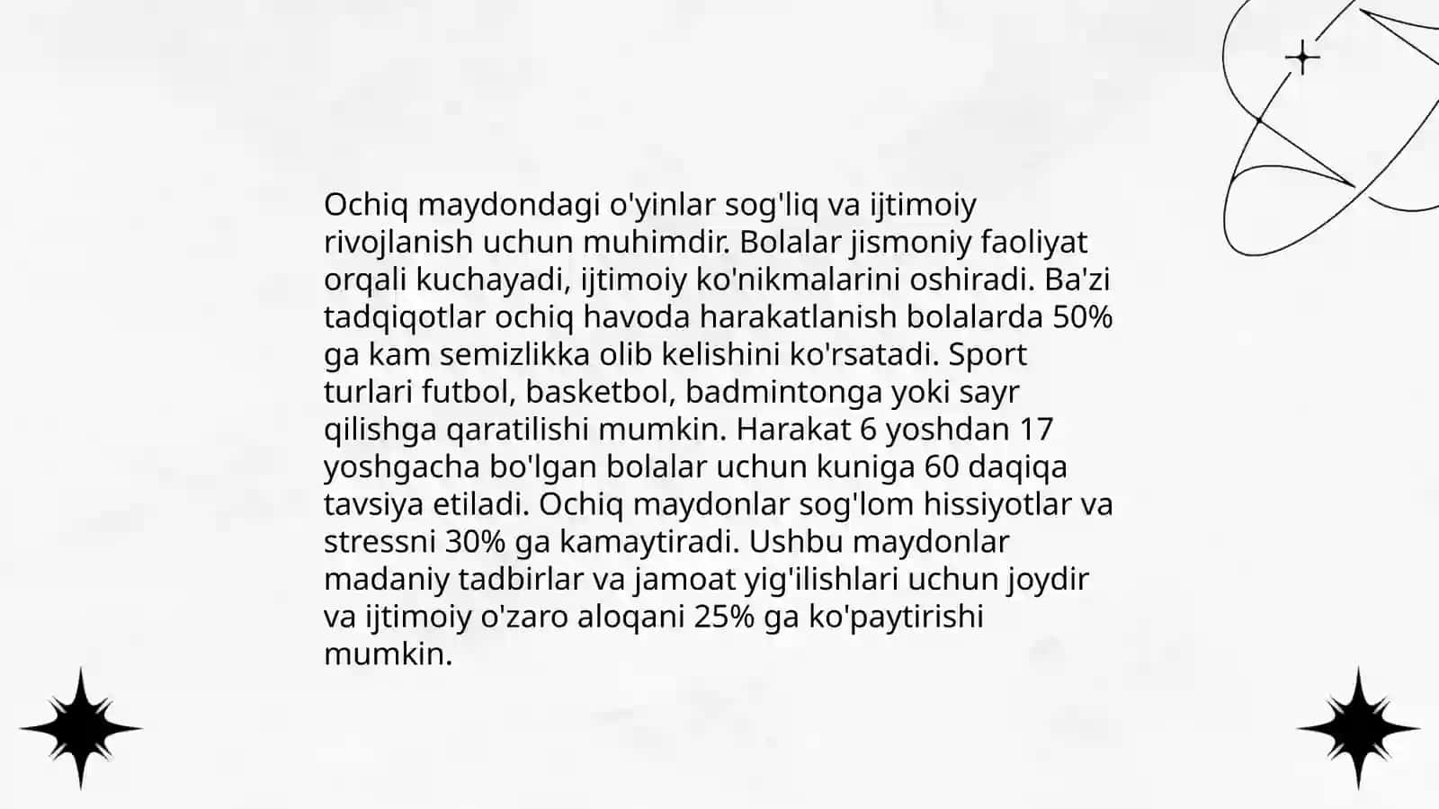 Kichik va órta yoshdagi bolalarga beriladigan harakatli óyinlarni órgatish 4