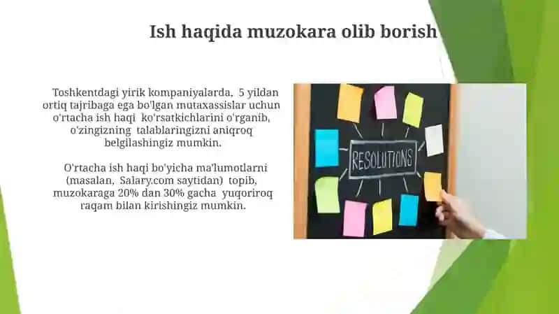 Mehnat karerasini rejalashtirish va boshqarish 4