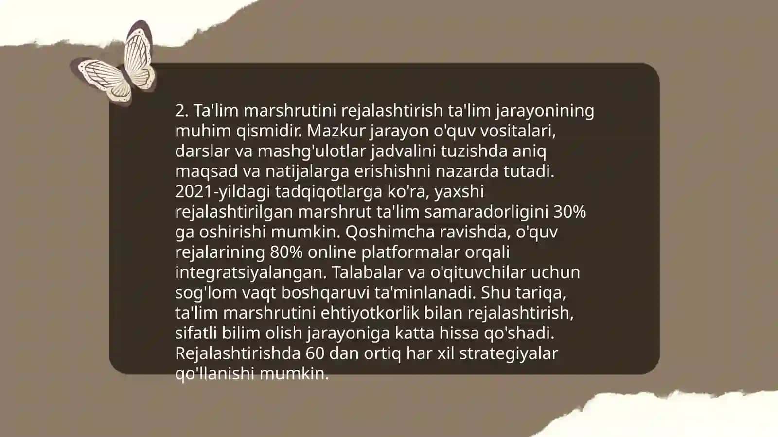 Alohida ta'lim ehtiyojlariga ega bolaning ta'lim marshrutining modeli 4