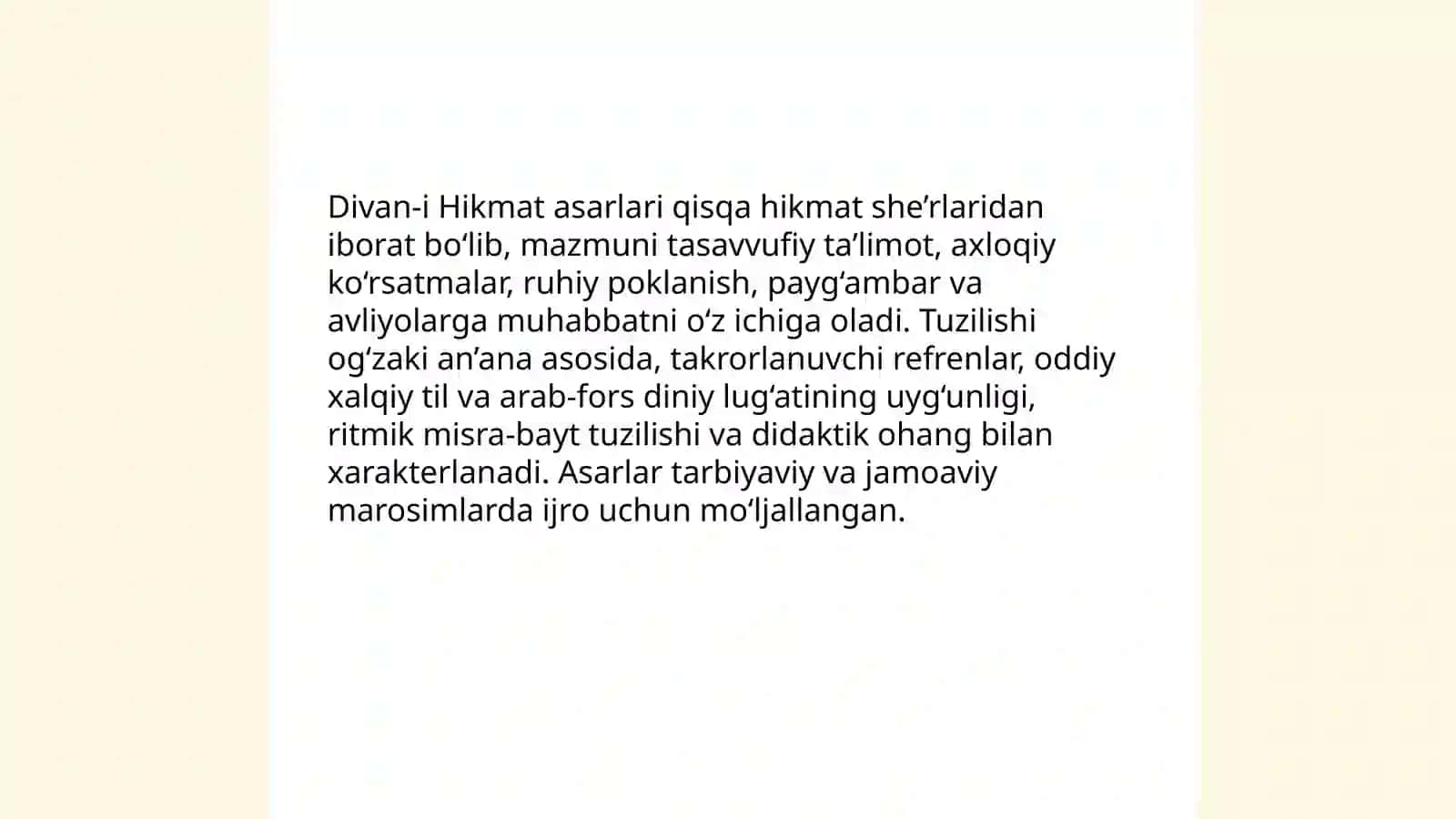 Ahmad Yassaviy ijodiy merosi 4