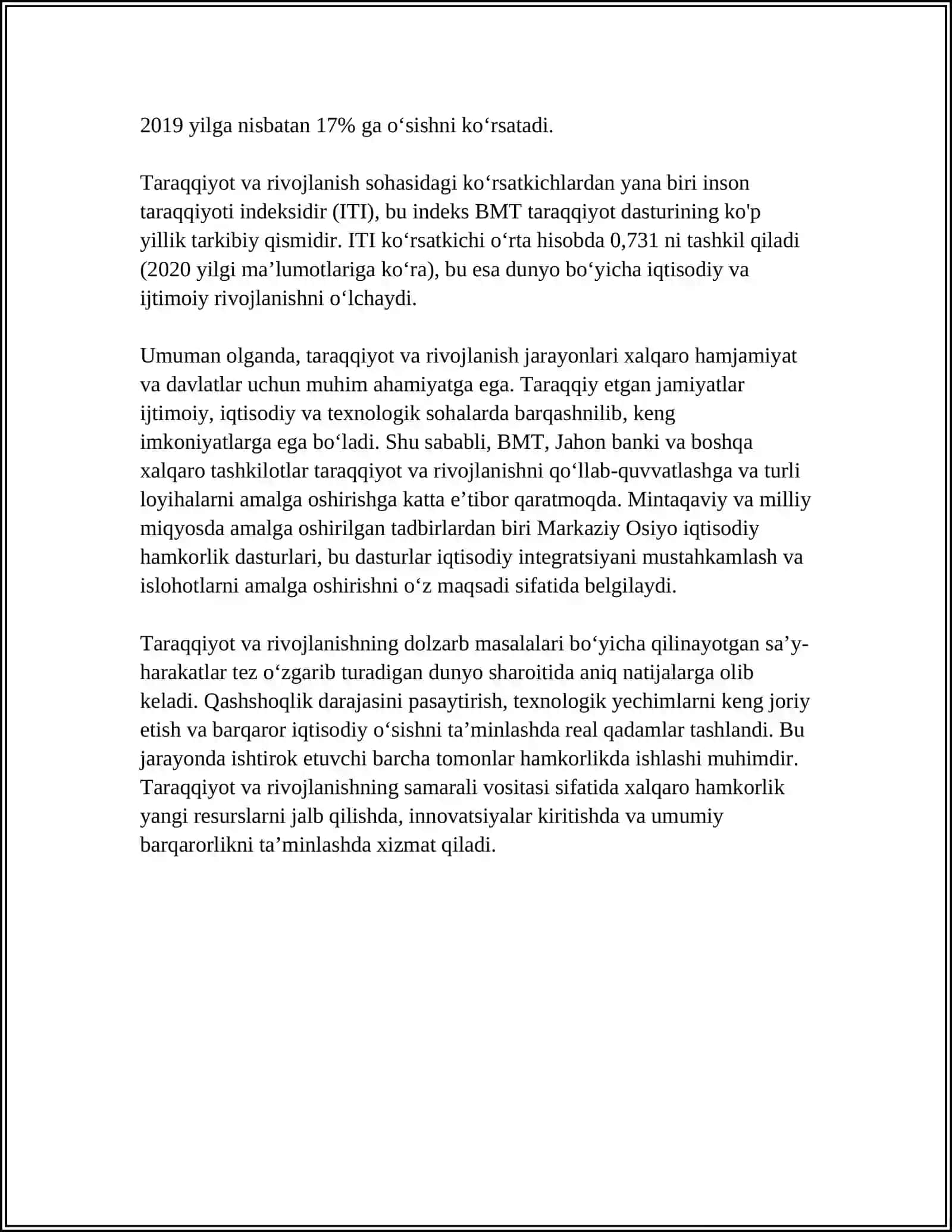 RIVOJLANISH UMUMIY QONUNIYATLARI VA KATEGORIYALARI 4