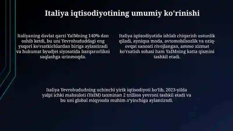 Italiya iqtisodiy siyosati 4