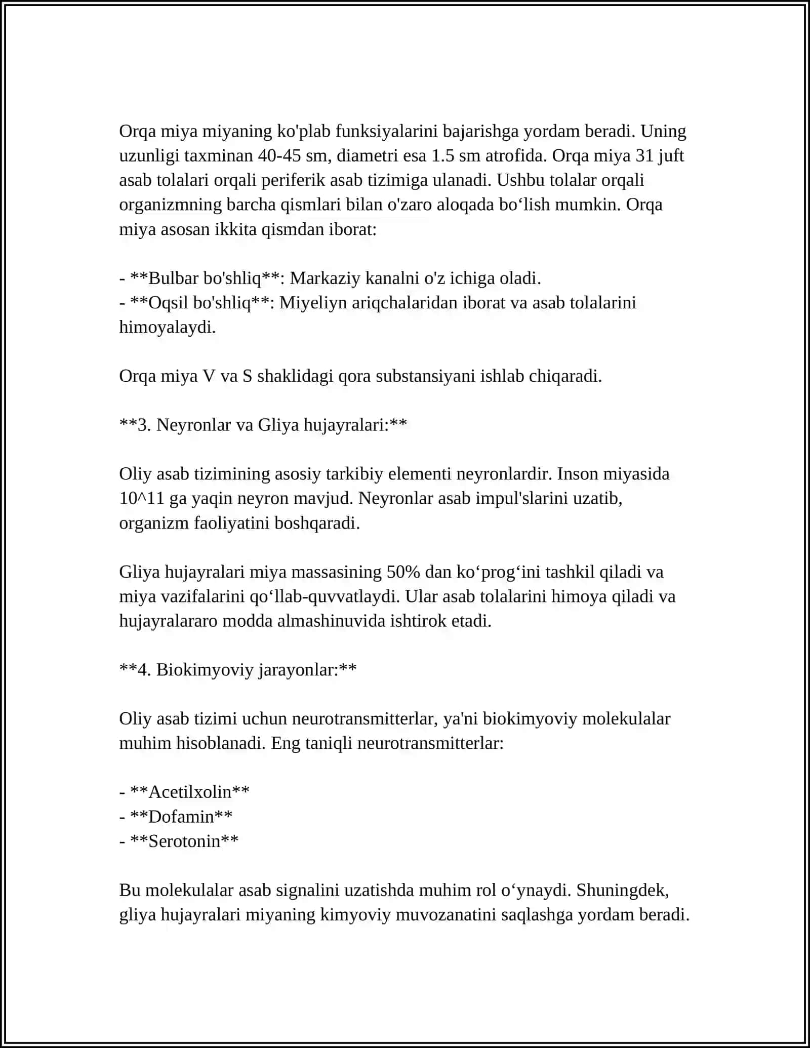 OLIY NERV FAOLIYATI VA FIZIOLOGIYASI 4