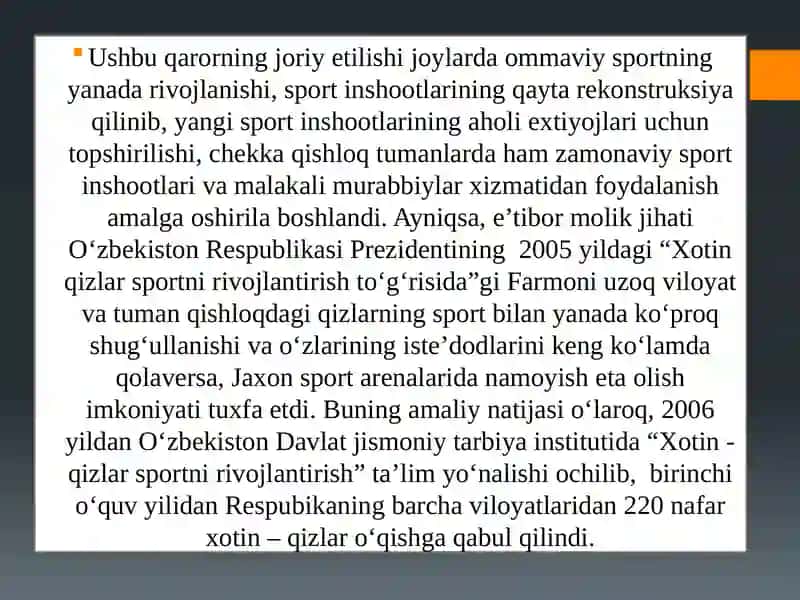 O‘zbekiston Respublikasida ommaviy sportni vujudga kelishi va rivojlanishining nazariy asoslari 4
