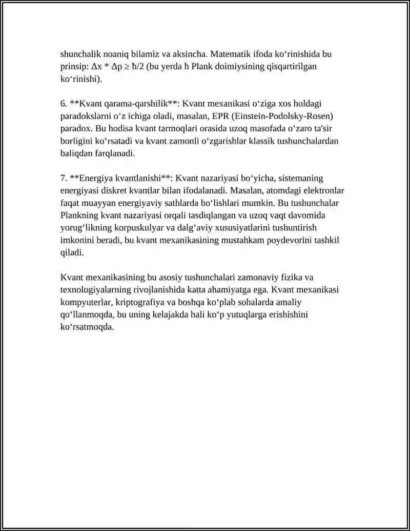 KVANT MEXANIKASI VA ENERGIYA TIZIMLARI TAHLILIDA QATORLARNING TATBIQLARI 4