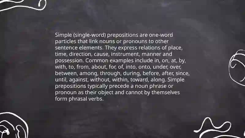 Preposition and its types 4