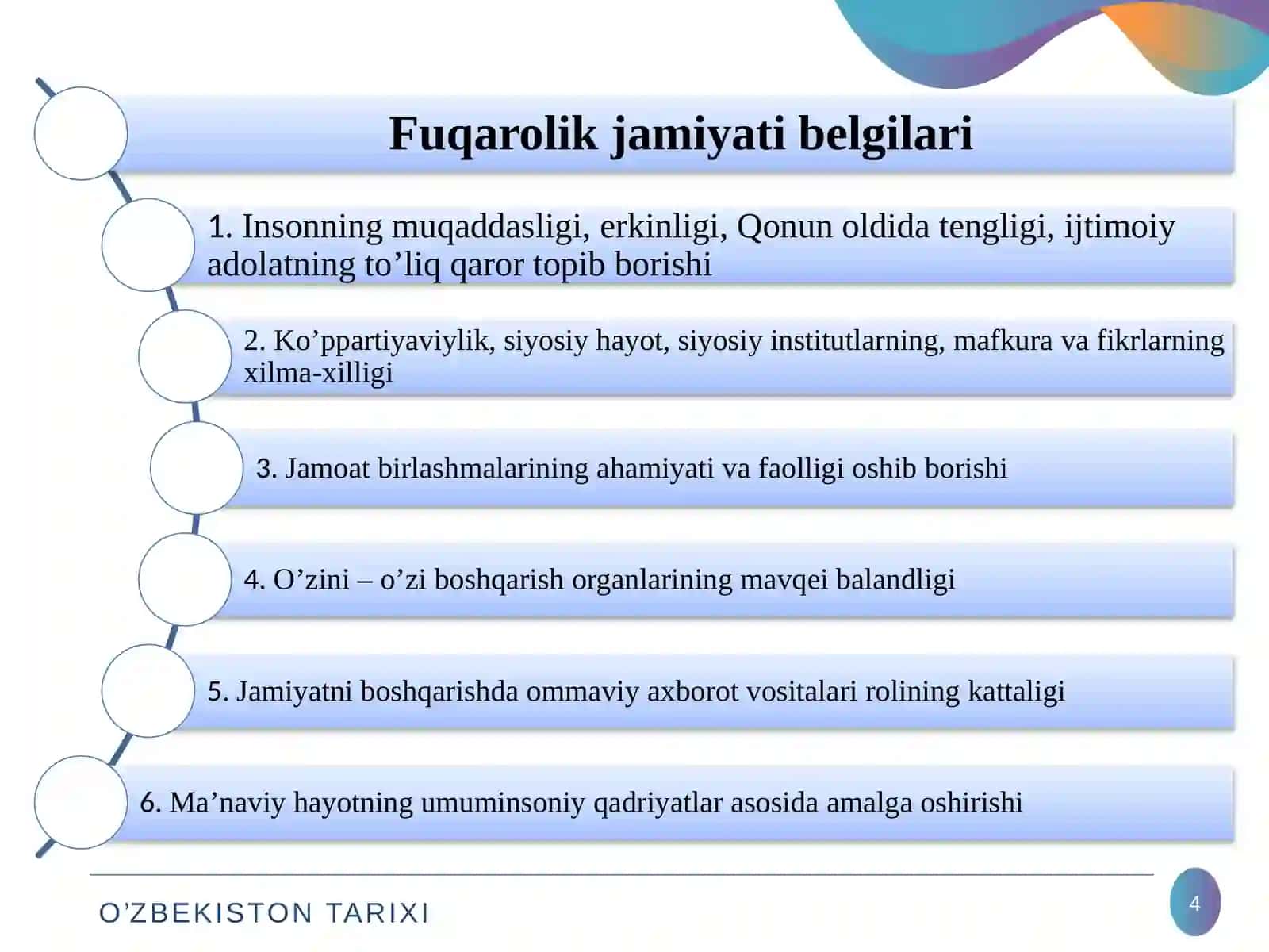 Fuqarolik jamiyati institutlarining shakllanishi 4