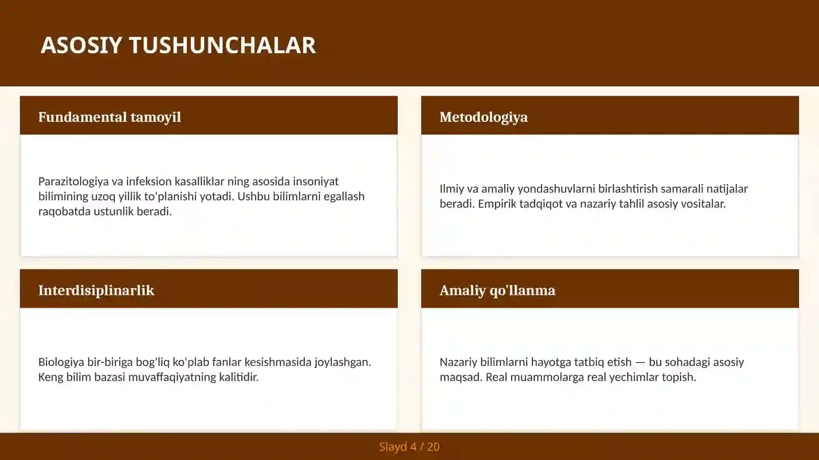 PARAZITOLOGIYA VA INFEKSION KASALLIKLAR 4