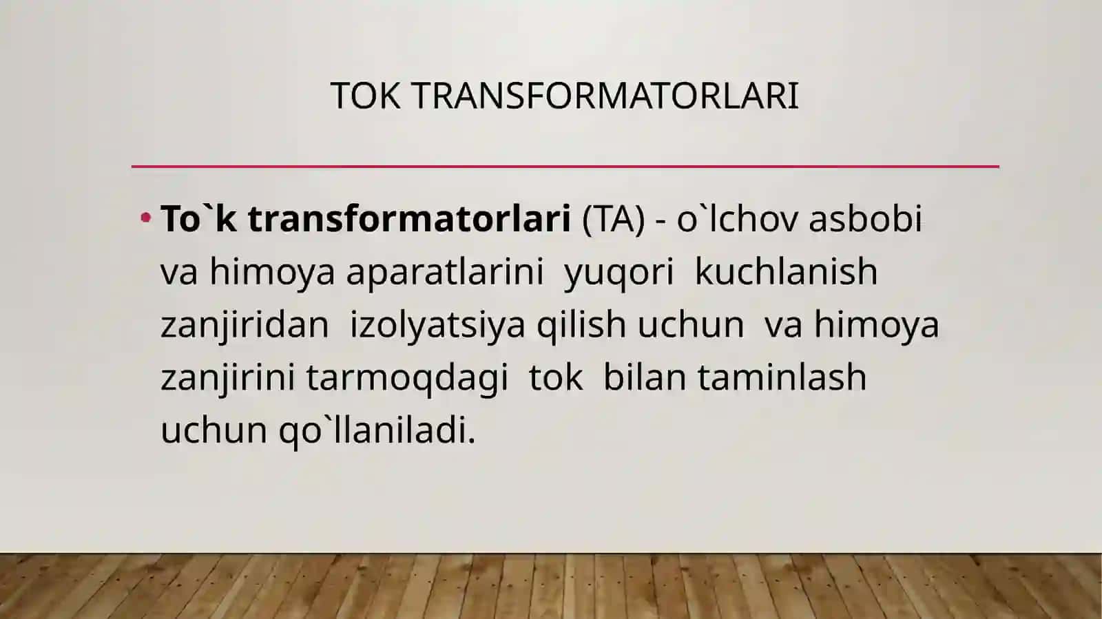 TOK TRANSFORMATOR XATOLIKLARINI HISOBLAGICH KO`RSATKICHIGA TASIRI 4
