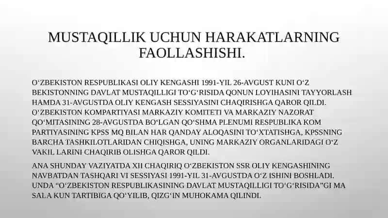 Mustaqillik yillarida davlat boshqaruvi tizimida amalga oshirilgan islohotlar 4