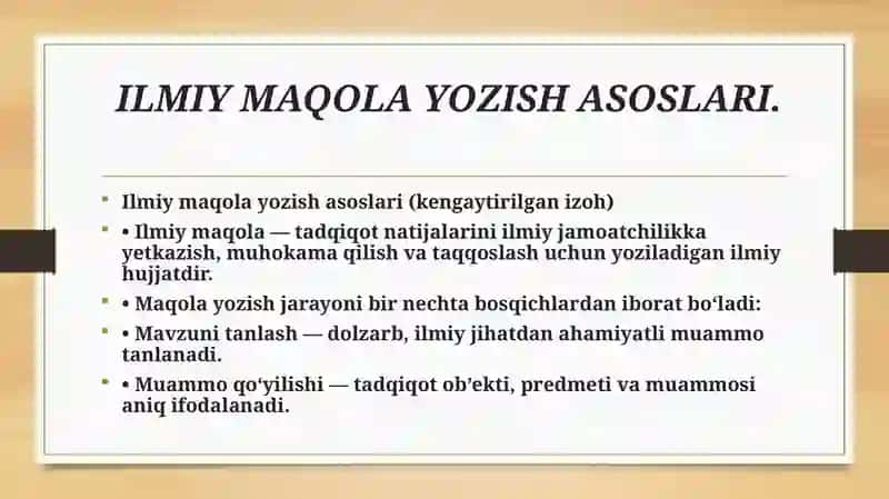 Akademik ko‘nikmalar va kasbiy kompetentlik fanidan mustaqil ta’lim 4