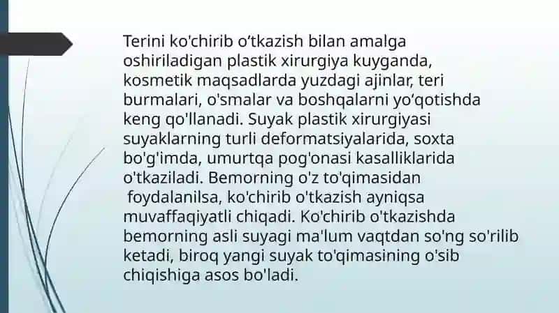 YUZDAGI PLASTIK OPERATSIYALAR XUSUSIYATLARI 4