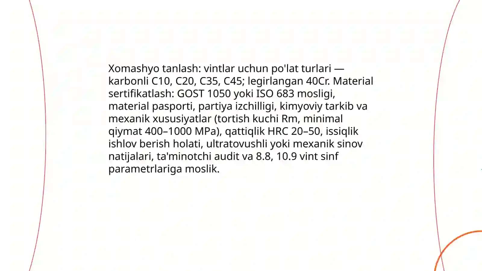 Yurish vintlarga mexanik ishlov berish texnologik jarayonlarining bosqichlari 4