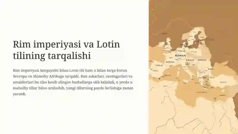 Lotin tilining kelib chiqishi va rivojlanishi 4