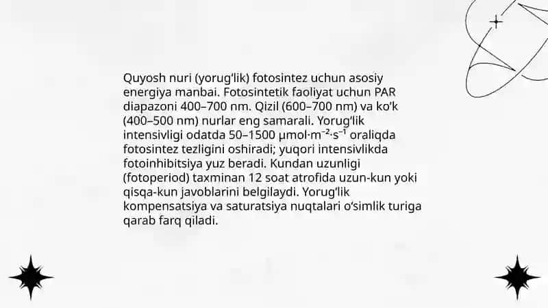 Iqlim omillari va ularning o‘simliklar hayotidagi ahamiyati 4