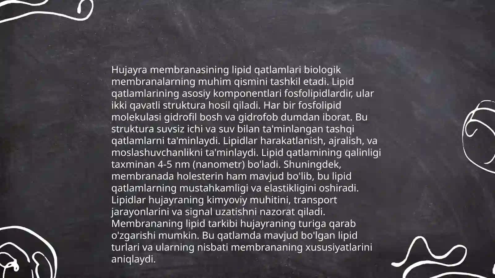 Hujayra membranasi tuzilishi va nozik tuzilmalari 4