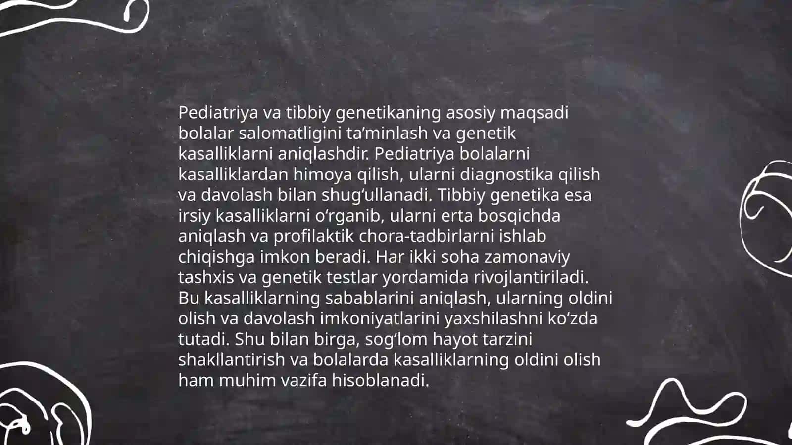 Pediatriya va Tibbiy genetika moduli 4