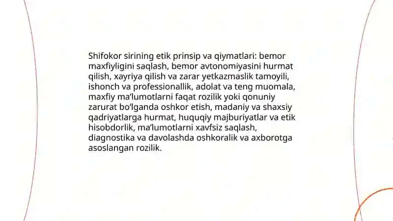 Shifokor siri muammosining etik huquqiy jihatlari 4