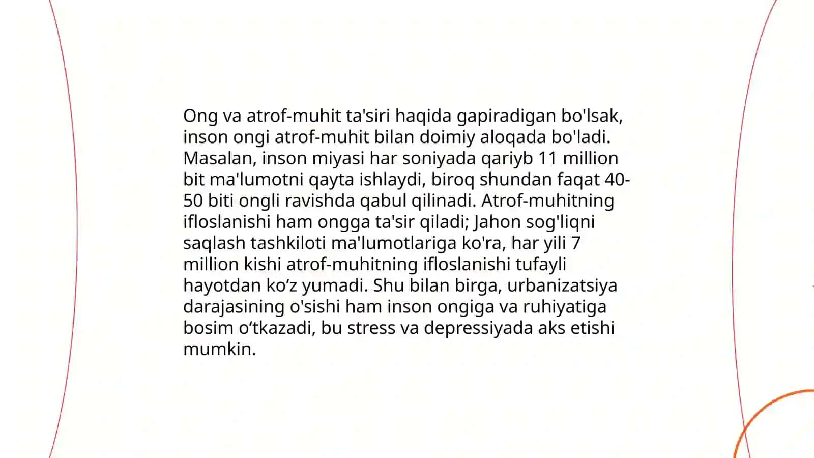 Ongning taraqqiyoti va uning paydo boʻlishi 4