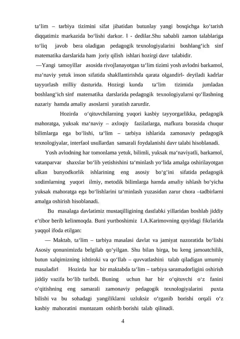 O‘zbekiston Respublikasida shakllangan uzluksiz ta‘lim tizimi 4