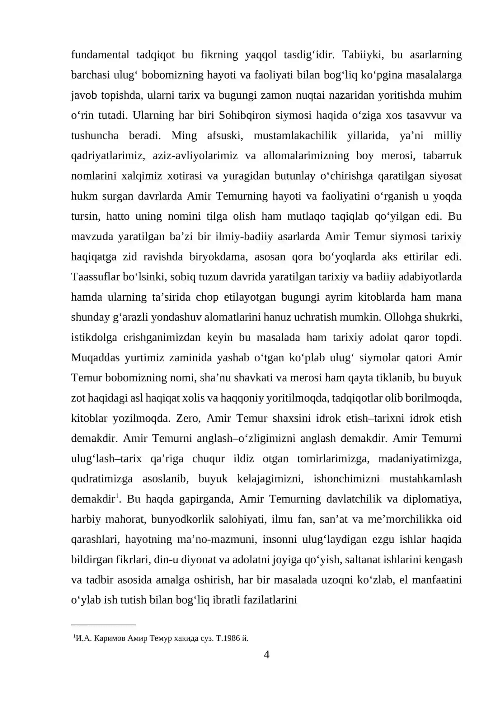 Amir Temurning el yurtni o’z tasarrufi va itoatida tutish uchun tuzgan o’n ikki “tuzug”i 4