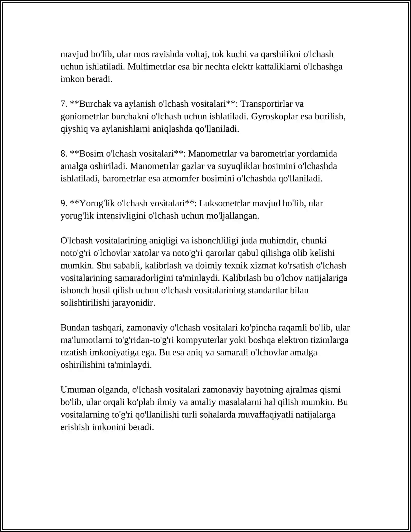 OʻLCHASH VOSITALARI ULARNING TURLARI VA XATOLIKLARI 4