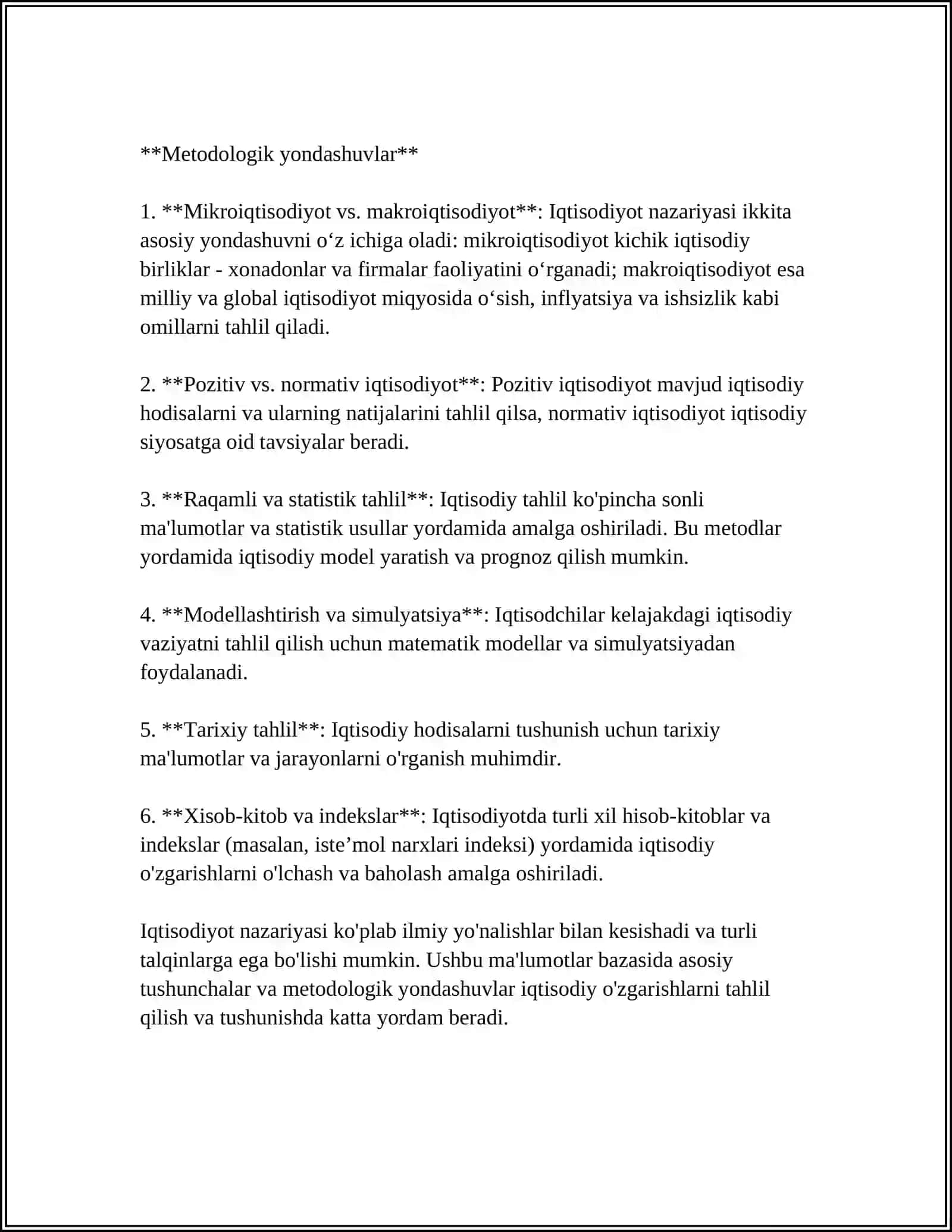 IQTISODIYOT NAZARIYASI FANI 4