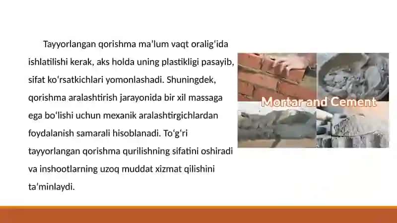 Qorishmaning tayyorgarlik darajasiga kora bolinishi 4