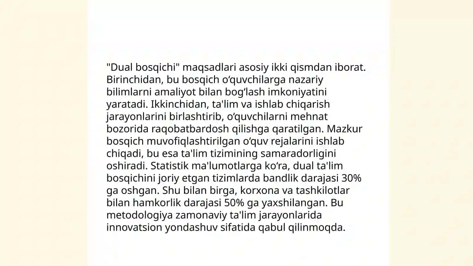 Fransiyada ta'lim tizimi "dual bosqichi" xususiyatlari 4