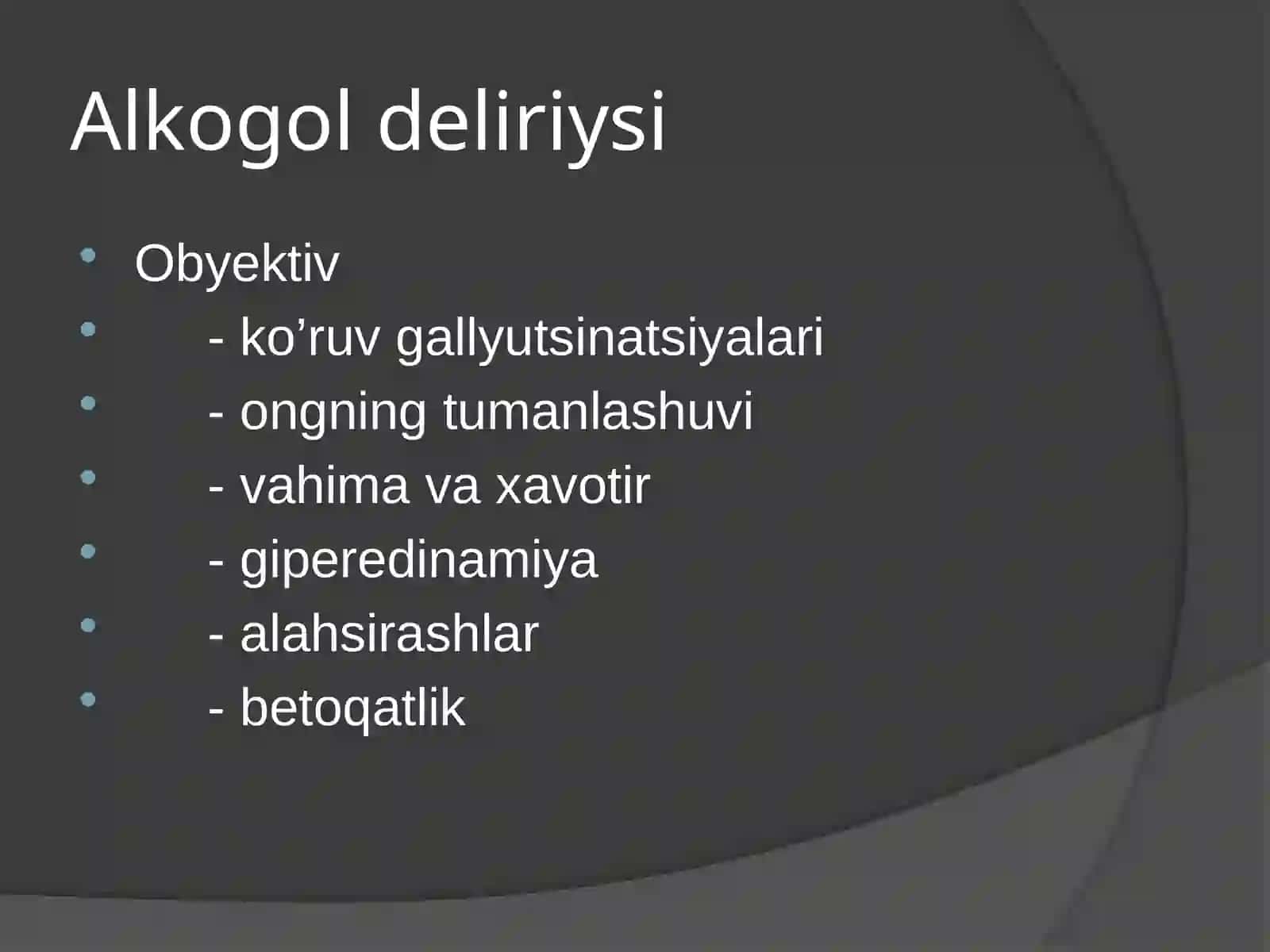 Alkogolizm va Giyohvandlikda bemorlar psixologiyasi 4