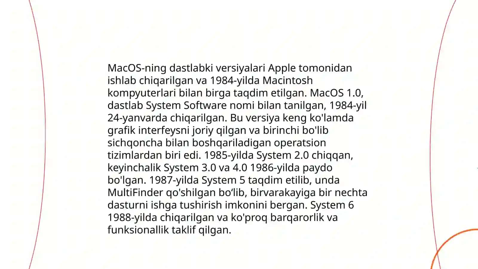 MacOS operatsion tizimlarining rivojlanishi va ishlash prinsipi 4